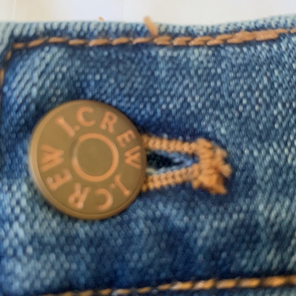 COPY - J Crew unfinished hem knee length stretch denim jean skirt EUC - Picture 7 of 8